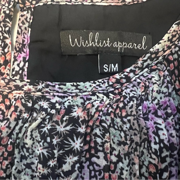 NWOT Wishlist Apparel Floral Pleated Bohemian Dress - Size S/M - Picture 12 of 12